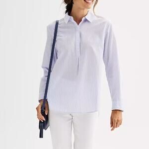 Croft & Barrow Woven Popover Tunic - Women's Size M